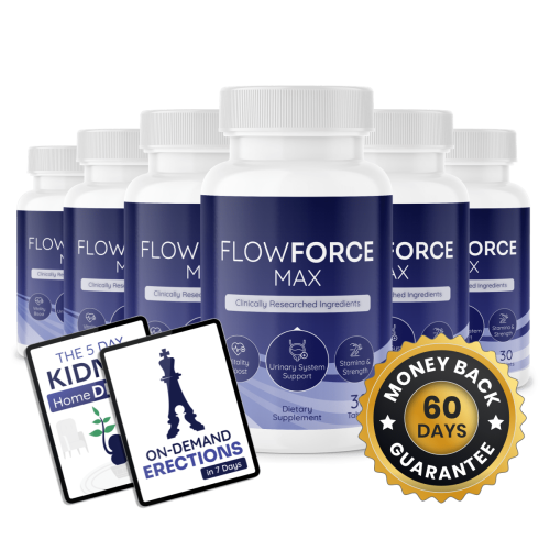 FlowForce Max - 6 Bottles + 2 Ebooks
