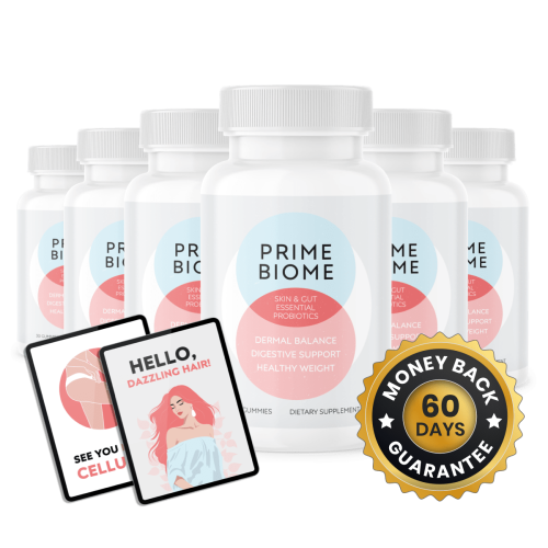 PrimeBiome - 6 Bottles + 2  Ebooks