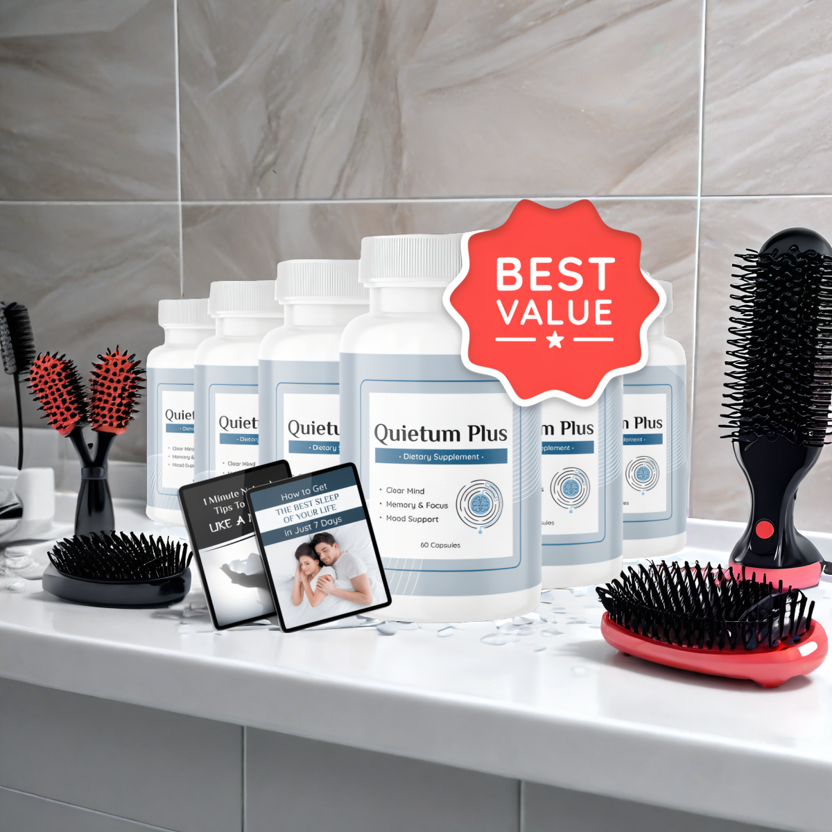 Quietum Plus - 6 Bottles + 2  Ebooks